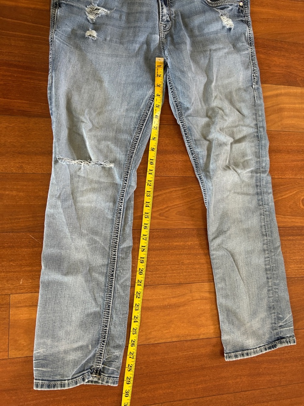 Rock Revival Luz Easy Straight Bedazzled Jeans Size 34 - Picture 11 of 15